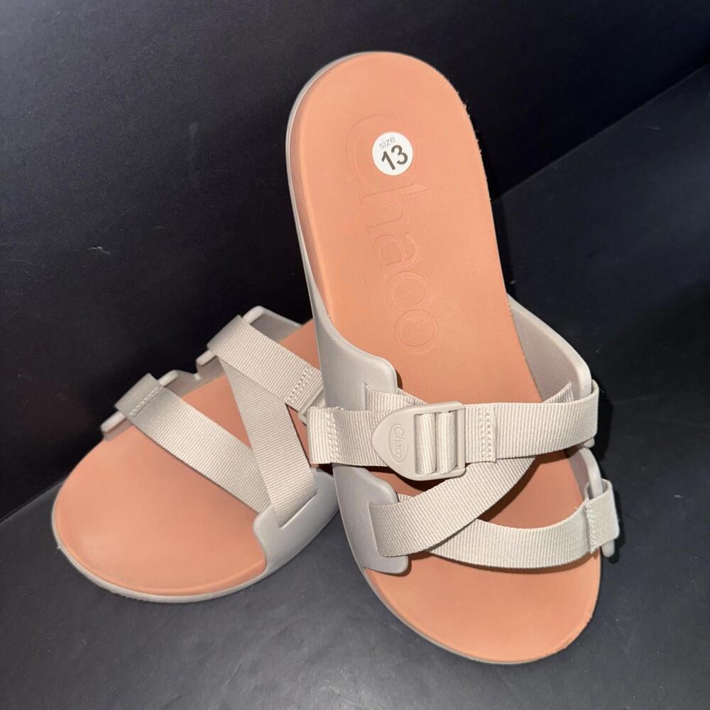 Chaco Chillos Slides Outskirt Gray Comfort‎ Sandals Outdoor Arch Support Mens 13